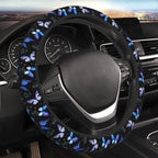 Butterflies Steering Wheel Cover Anti-Slip,Sweat Absorption Universal 15 inch Steering Wheel Covers Cute car Accessories for Men Women