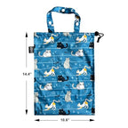 Cute Hanging Car Trash Garbage Bag 100% Leakproof Waterproof Multipurpose for Car Back Front Seat Console with Hanging Strap (Cats Play)
