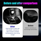 4 PCS USB LED Car Interior Atmosphere Lamp, Portable Mini LED Night Light, Plug-in USB Interface Trunk Ambient Lighting Kit, Universal Interior Car Accessories (White)