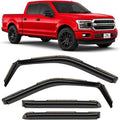 Voron Glass in-Channel Extra Durable Rain Guards for Trucks Ford F150 2015-2020 SuperCrew (fit for Ford F250-F550 17-22), Window Deflectors, Vent Window Visors, 4 Pieces - 220018