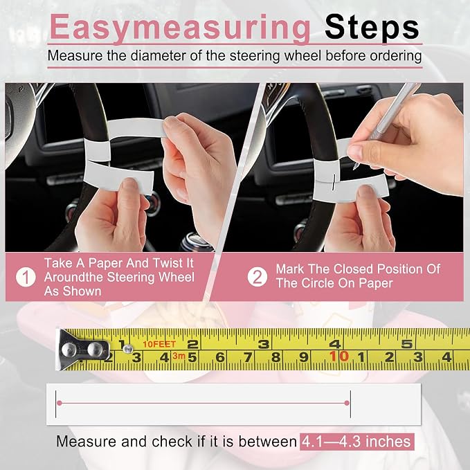 Car Steering Wheel Desk, Travel Car Accessories, Car Stand Trays for Eating, Multipurpose Car Steering Wheel Desk Tray Table(Pink)