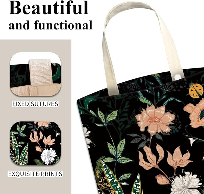 Car Trash Can, Cute Car Trash Bag, Hanging Car Organizer and Storage Bag, Trash Bin for Car Accessories, Vehicle, Travelling, Camping Cute Dark Flower