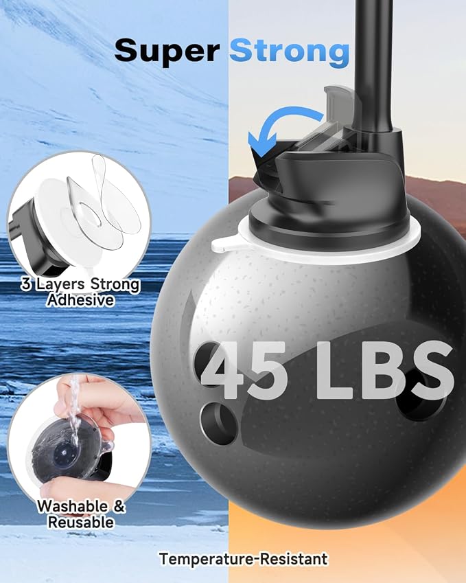Solid Car Truck Phone Mount Wireless Charger Holder with 14-Inch Gooseneck Long Arm for iPhone 15 Pro Max Plus 14 13 12 11 XS X Samsung S24 Ultra S23 S22 S22 S21 S20 Pixel 9 Pro XL 8 7 6 5 4
