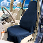 Waterproof Seat Cover Towel, 2PCS Premium Sweat Carseat Protector, Perfect for Universal Anti-Slip Car Truck SUV Seat, Great for Surfing Yoga Gym Workout, Navy Blue