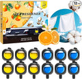 Car Air Freshener Vent Clips, 12 Pack, 6 Linen, 6 Citrus, Provides Long-Lasting Scent, Up to 360 Days, Car Fresheners