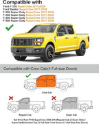 Full Size Window Rain Guards Fit for Ford F150 2015-2026 SuperCrew & 2017-2026 Raptor/F-250/F-350/F-450/F-550 Super Duty SuperCrew Rain Guards Window Deflectors Vent Visors Shades