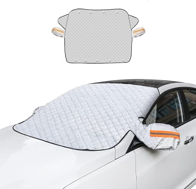 Car Windshield Snow Cover Magnetic Winter Cover for Buick Envista/Chevy Chevrolet Trax 2024 2025, Foldable Anti-Snow Cover with Side Mirror Protector Automotive Exterior Accessories