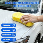 6-Pack Car Cleaning Kit: 2 Scratch-Free Microfiber Wash Mitt, 2 Car Wash Sponge & 2 Microfiber Towels for Cars – Complete Car Wash Set for a Streak-Free Shine