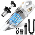 Handheld Vacuum Cordless, 15000PA Strong Suction Hand Held Car Vacuum Cleaner Portable with Multi-Nozzles & Washable Filter, Lightweight Rechargeable Vacuum Cleaner for Home, Car, Office, Pets