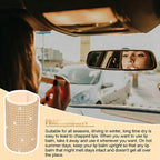Upright Car Chapstick Holder, Bling Insulating Lip Balm Holder,Rhinestone Car Accessories for Women Interior,Suitable for Most Vehicles. (Champagne Gold)