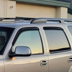 Window Rain Guards for Chevy Tahoe/GMC Yukon 2000 2001 2002 2003 2004 2005 2006, Out-Channel Window Visors Vent Wind Deflectors-4PCS