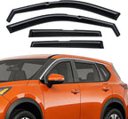 in-Channel Rain Guards Compatible with Nissan Rogue 2021 2022 2023 2024 2025 2026, Extra Durable Side Window Deflectors 2021-2026 Rogue Wind Deflectors Rain Guard Black 4 PCS