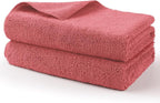 Professional Large Microfiber Car Drying Towels 2 Pack, Lint Free, Scratch Free, Highly Absorbent Drying Towel for Cars, SUVs, RVs, Trucks, and Boats,31" x 24",Red