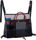 Car Seat Back Organizer - Large Capacity Storage for Purses, Handbags & Kids' Items - Black