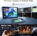 4+64G Android 15 Car Radio for Toyota Corolla 2017 2018 2019, 9 inch 1280 * 720 Touch Screen for Corolla Head Unit with Carplay/Android Auto/5G WiFi/GPS Navigation/Bluetooth 5.0 + Backup Camera