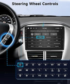 Car Stereo for Honda Pilot 2006 2007 2008[8Core 6+128G]Wireless Carplay Android Auto,9 inch IPS Touch Screen Radio, Android13/GPS/WiFi/32EQ DSP/59UI/Bluetooth5.0/SWC/Backup Camera&Mic for Pilot Radio