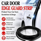 16Ft (5M) Car Door Edge Protector, Anti-Collision Car Door Entry Guard Protective Strip, Doors Edge Trim U Shape Edge Guards for Cars Trucks Suvs (Black-5M)