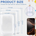 3 Pack Clear Hard Shell Zipper Case, Clear Zipper Pouches Waterproof Makeup Organizer & Travel Toiletry Bag, Diaper Bag Organizing Pouches, Plastic Pouch for Office Home Storage, LMS