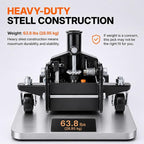 3 Ton Floor Jack (6000 lbs), Single Piston Steel Hydraulic Floor Jack, Lift Range 5.5" to 18.5", Fits Cars, SUVs & Standard Trucks - Not for Lifted Vehicles or Heavy-Duty Trucks