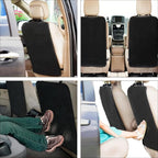 ERINGOGO 2pcs Car Kick Mats Back Seat Protector for Black Auto Seat Back Anti-kick Pad for Safety in Cars