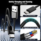 Car Carplay Cable for iPhone 17/16/15,iPhone 16/15 Plus17/16/15 Pro 17/16/15Pro Max charger,USB A to USB C for Carplay USB C Cord, iPad USB C Cable 10th, iPad Air Car Charger Cable Cord 6FT (Black)
