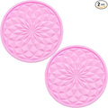 2 Pack Silicone Car Cup Holder Coaster – 2.75 Inch Non-Slip Drink Mat, Universal Fit for Most Vehicles – Cute & Functional Auto Accessories (Pink)