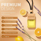 Aeshory Car Air Freshener Hanging - 3-Pack,Citrus Collection Car fresheners long lasting, Car Air Freshener for Women and Men, Premium Car Aromatherapy Essential Oil Diffuser Gift Set