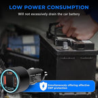 EMP Vehicle Protection, Protector Comes with 2 USB and 1 PDni Interfaces, Lightning, Solar Flare and Surge Protection, Suitable for 12-Volt DC in Cars and Trucks