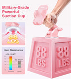 Pink Phone Holder for Your Car [Sturdy & Durable] [Powerful Suction] Dashboard Windshield Air Vent Car Phone Holder Hands Free Phone Mount for Car for iPhone Android, Pink Car Accessories
