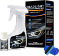 Car Headlight Restoration Polishing Kits,Headlight Restoration Kit,Headlight Cleaner And Restorer Kit,Headlight Cleaner,Multifunctional Car Headlight Polishing for All Vehicle Types (1Set)