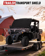 UTV Windshield Snow Cover Compatible with Cfmoto Uforce 1000/1000 XL 2019-2025 and U10 Pro, Waterproof Transport Windshield Protector for Ice and Snow (Black)
