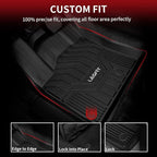 Floor Mats for Nissan Rogue 2021-2026 (Not Fit Rogue Sport), Custom Fit All Weather Protection Durable TPE Floor Liners for Nissan Rogue S/SV/SL/Platinum 2021-2026 1st & 2nd Row Car Mats, Black