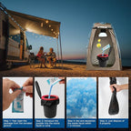 Portable Toilet Absorbent Gel, Portable Toilet Powder Poo Urine Powder for Camping Outdoor Hiking