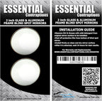 Blind Spot Car Mirror 2 Pack-2 Inch Round Rear View Convex Mirrors for Cars/SUVs/Motorcycles/Trucks/Trailers/Snowmobiles/Bicycles/RVs/Boats/Golf Carts with Rust Resistant Frame-HD Real Glass