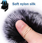 Car Interior Brush, Soft Bristles with Storage Rack, Car Beauty Tools, Car Detailing Brush Kit, Suitable for Most Cars (Blue)