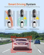 Dash Cam Front and Rear A510,1944P+1080P with STARVIS 2 IMX675 and 64GB Card, Dash Camera for Cars, 4G LTE Support, ADAS, Built-in GPS WiFi, APP Control, HDR, 24H Parking Mode, Loop Recording