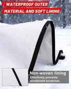 UTV Windshield Snow Cover Compatible with Cfmoto Uforce 1000/1000 XL 2019-2025 and U10 Pro, Waterproof Transport Windshield Protector for Ice and Snow (White)