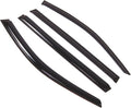 WD2-730 Dark Smoke 4 Pcs Set Window Visor (Outside Mount) Deflector Rain Guard Compatible with 2013-2015 Mercedes-Benz GL450 GL500 GL550 GL63