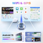 Car Stereo 4G+128G for VW Golf 5 6 Polo Passat Tiguan T5 Transporter Seat Leon, 9 Inch Touch Screen Radio GPS with Wireless Carplay Android Auto, Bluetooth DSP WiFi FM RDS,Camera