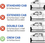 Window Visors Rain Guards Shield for 2004-2015 Nissan Titan Crew Cab, Out-Channel Window Vent Wind Deflectors Visors Shades for 04-15 Nissan Titan Crew