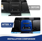 for Bronco Front Reading Light Panel Trim Cover Compatible with 2021-2025 Ford Bronco Interior Accessories 2-Door 4-Door, Blue (with AUX Switches)