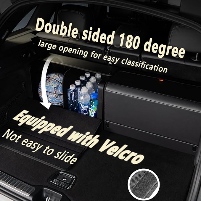 Trunk Organizers for Car,Car Organizers and Storage for SUV,Magnetic Lid with Collapsible Storage, Large Capacity for SUV, Truck, MPV (XXL-29.5×13×12.5 IN)