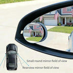 2 Pack Blind Spot Mirror, 360 Degree Adjustable 2" Round HD Rear View Mirror, Wide Angle Frameless Convex Car Mirror with Self Adhesive Back Universal for Most Cars SUVs and Trucks