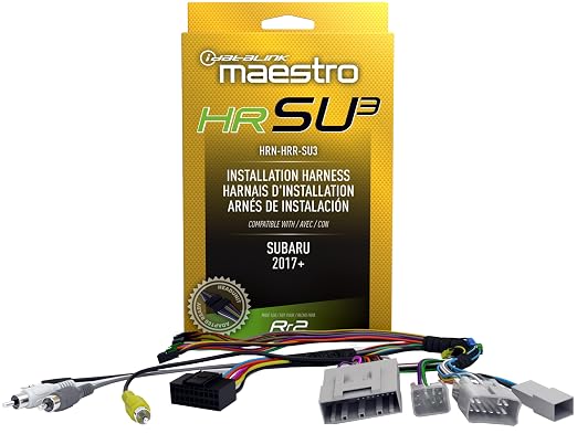 Maestro HRN-HRR-SU3 T-Harness for Compatible Subaru Vehicles 2017+, Replace The Factory Radio While retaining Steering Wheel Controls & use of amp (ADS-MRR or ADS-MRR2 Module Required)