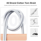 10FT Long USB C to USB C Cable Compatible for iPhone 17/16/15, 17 16 15 Pro Max, Plus, 16E, 17Air Carplay Charger Cord, AirPods 4, AirPods Pro (2nd/3rd Gen) Woven Car Charging Charger Cord 2pack