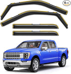 in-Channel Rain Guards Fit for Ford F150 2021-2026 SuperCrew, Extra Durable Window Rain Guards Visors, Vent Visors, Window Deflector, Vent Shades Truck Car Accessories -4 pcs