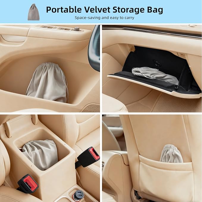 9Pcs Car Interior Detailing Kit - Car Cleaning Brushes, Universal Gel, Microfiber Towel and Storage Bag for Dashboard, Air Vents, Keyboard & Electronics