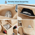 9Pcs Car Interior Detailing Kit - Car Cleaning Brushes, Universal Gel, Microfiber Towel and Storage Bag for Dashboard, Air Vents, Keyboard & Electronics