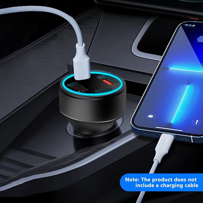 EMP Vehicle Protection, Protector Comes with 2 USB and 2 PD Interfaces, Lightning, Solar Flare and Surge Protection, Suitable for 12-Volt DC in Cars and Trucks