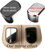 2 Pack Car Headrest Hooks for Purses and Bags Cute Leather Car Seat Back Head Rest Double Hooks for Bags Cute Pink Beige Car Accessories Headrest Back Seat Handbags Hook (Black 2 Pack)